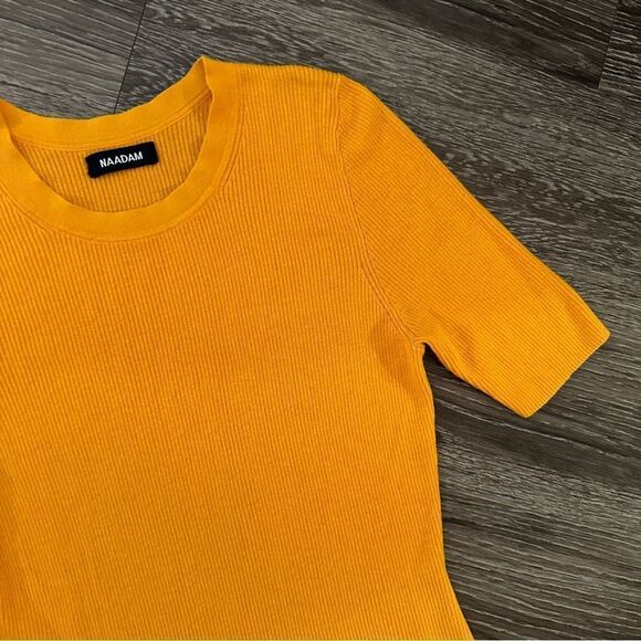 Naadam Ribbed Short Sleeve dress - Picture 4 of 7